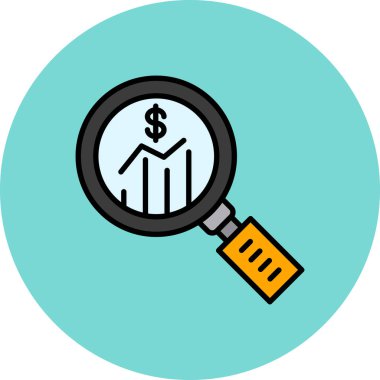 İş Analizi simge vektör çizim