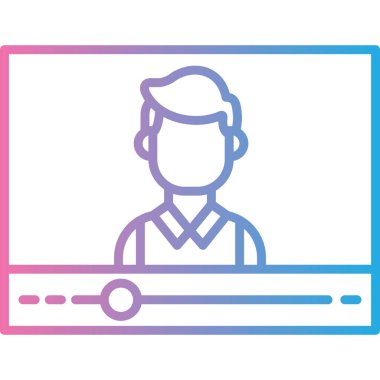 Dizüstü bilgisayarı olan adamın vektör çizimi