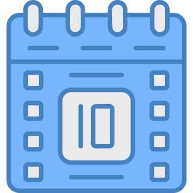 Dolu takvim olay günü simgesi - özet biçimi