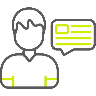 İletişim simgesi ile konuşma balonu