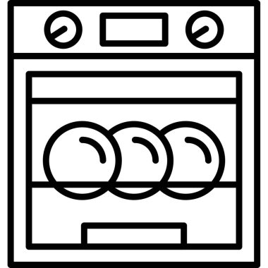 Fırın. Web simgesi basit tasarım