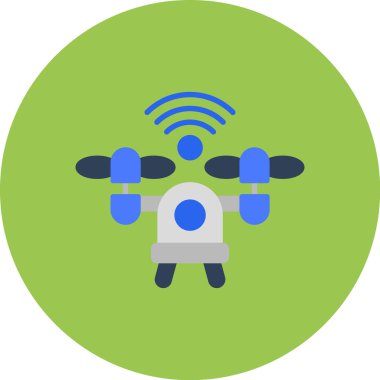 Kablosuz. Web simgesi basit illüstrasyon