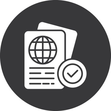 belge simgesi vektör illüstrasyonu