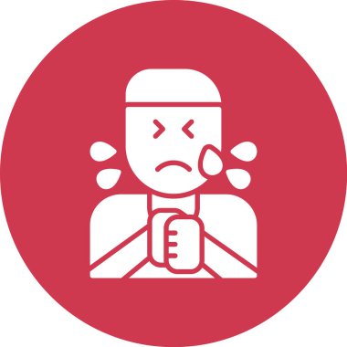 Maskeli bir adamın vektör çizimi