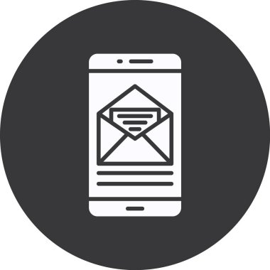 e- posta iletisi simgesi, vektör illüstrasyonu