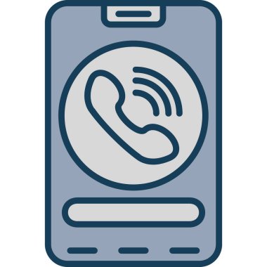 Telefon simgesi vektör illüstrasyonu