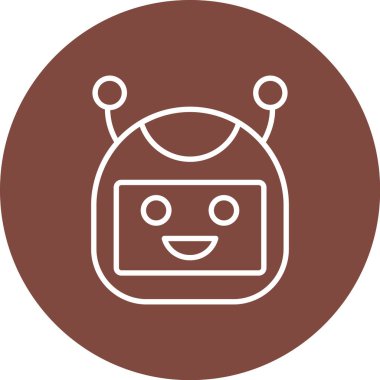 Robot simgesinin vektör illüstrasyonu