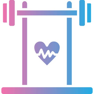 Halter Simgesi, Basit Renk Vektörü İllüstrasyonu