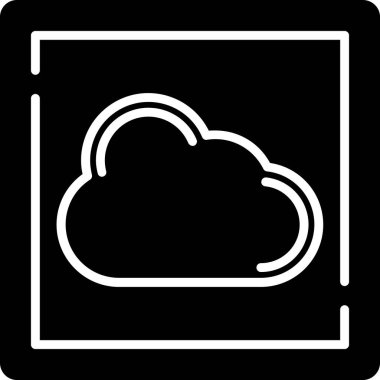 bulut depolama simgesi, vektör illüstrasyonu