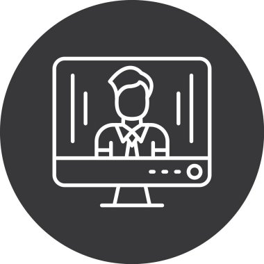 İş simgesinin vektör illüstrasyonu