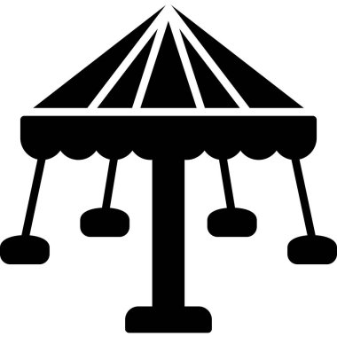 Çadır. Web simgesi basit tasarım