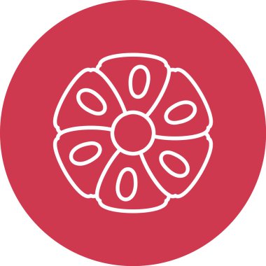 Çiçek. Web simgesi basit illüstrasyon