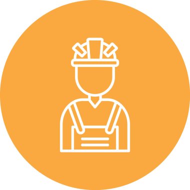 Miğfer. Web simgesi basit illüstrasyon