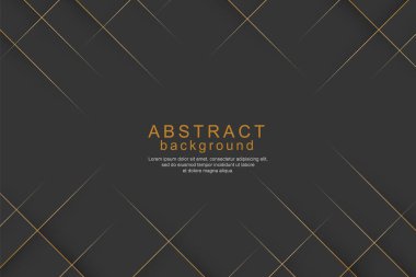 Zarif modern 3D altın çizgili arka plan