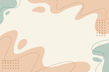 Düz dizaynlı el çizimi soyut arkaplan