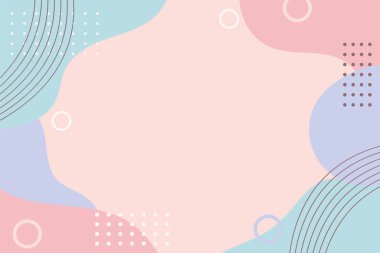 Düz dizaynlı el çizimi soyut arkaplan