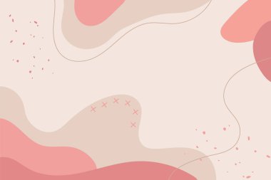 Düz dizaynlı el çizimi soyut arkaplan