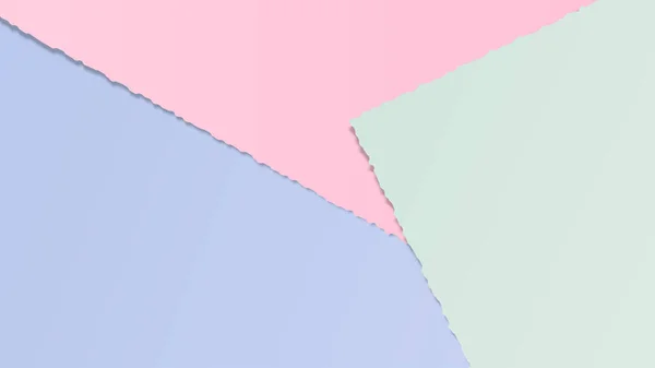 Farbiger Papierhintergrund Mit Geometrischen Formen Pastellfarben — Stockvektor
