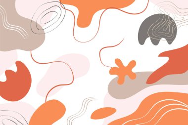 Renkli tasarımı olan el çizimi soyut arkaplan