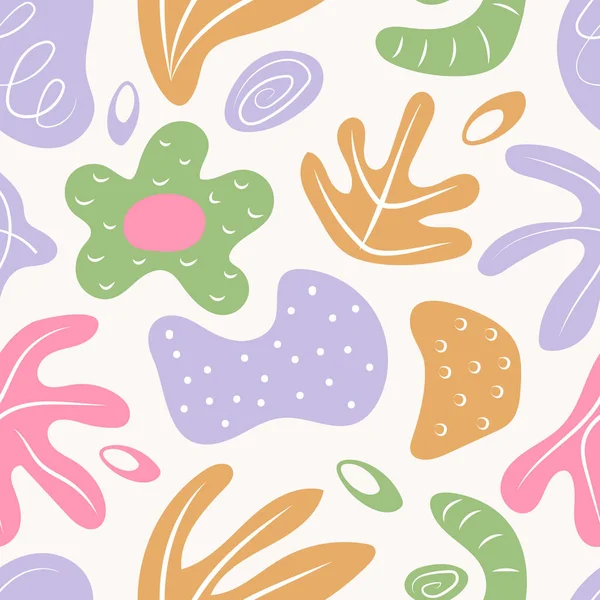 Seamless Colorful Memphis Pattern Design Vector 불규칙 — 스톡 벡터