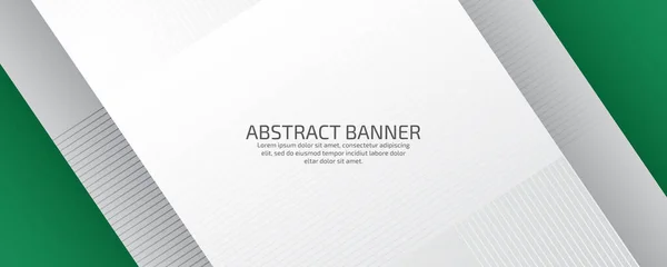 Geometric Business Style Presentation Banner Design — Stock Vector
