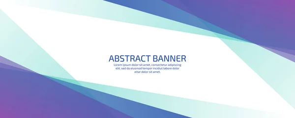 Geometric Business Style Presentation Banner Design — Stock Vector