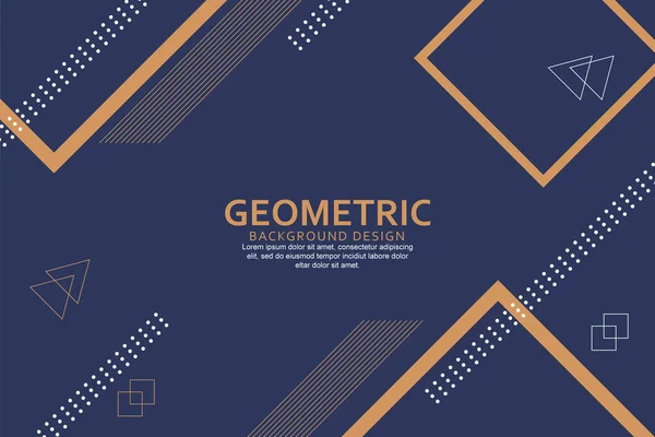 Geometrischer Hintergrund Mit Abstrakten Formen — Stockvektor