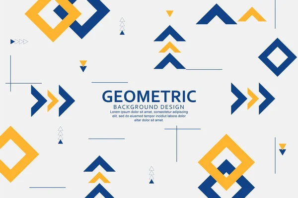 Геометрический Фон Абстрактным Дизайном Форм — стоковый вектор