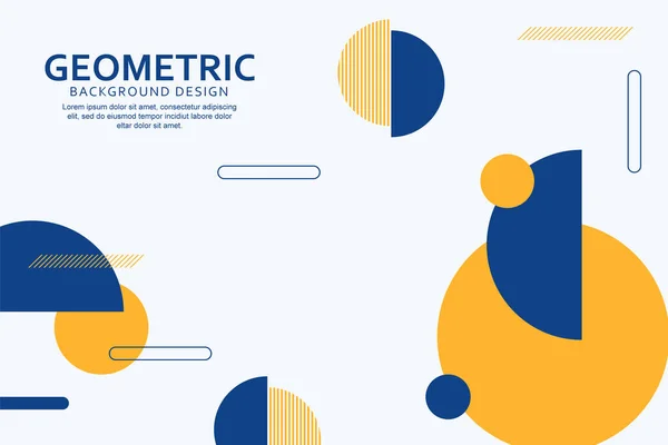 Geometrisk Bakgrund Med Abstrakta Former Design — Stock vektor