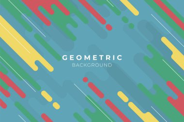 parlak renklerde geometrik arka plan