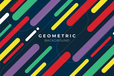 parlak renklerde geometrik arka plan