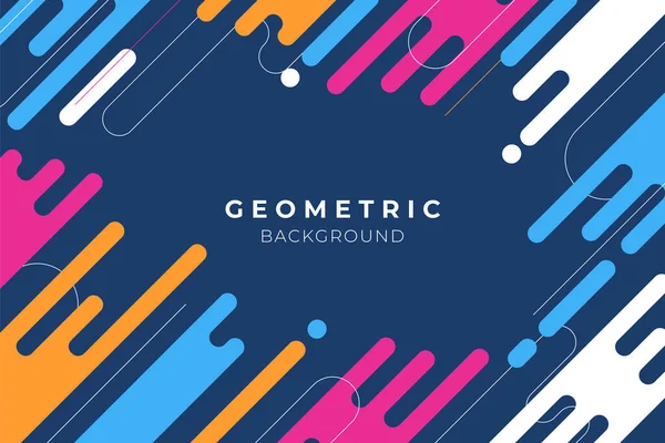 Geometrisch Abstrakt Leuchtenden Farben — Stockvektor