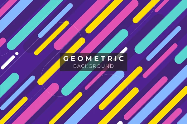 Abstact Geométrico Colores Brillantes — Vector de stock