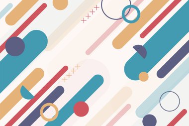 parlak renklerde geometrik arka plan