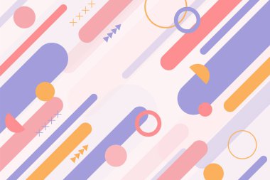 parlak renklerde geometrik arka plan