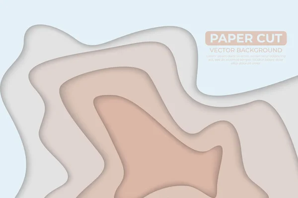 Colore Brillante Carta Taglio Sfondo Design — Vettoriale Stock