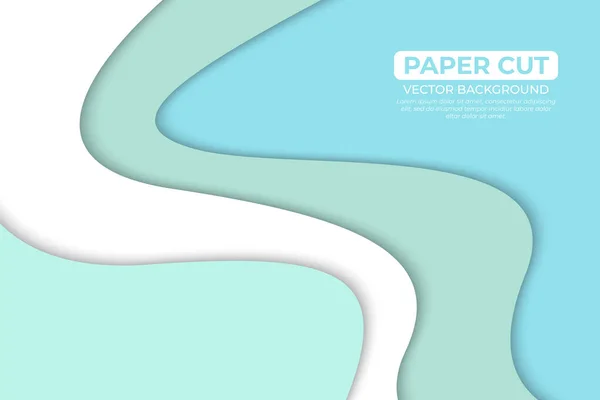 Colore Brillante Carta Taglio Sfondo Design — Vettoriale Stock