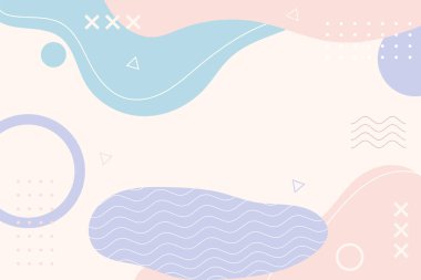 Düz tasarımda renkli soyut arkaplan