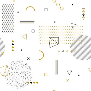 Yumuşak renkli memphis desen tasarımı