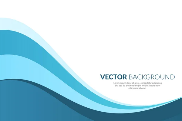 Modern Wavy Business Style Background — Stock Vector