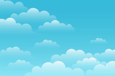 güzel gökyüzü arka plan beyaz bulutlar ile