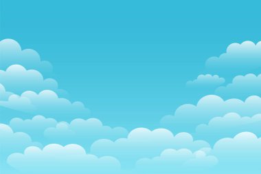 güzel gökyüzü arka plan beyaz bulutlar ile