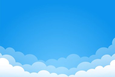 güzel gökyüzü arka plan beyaz bulutlar ile