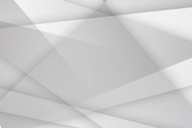 Soyut beyaz ve gri geometrik desen arkaplanı