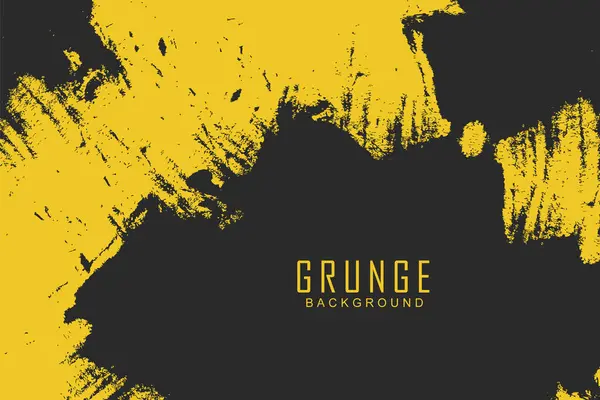 Fondo Grunge Color Amarillo Negro Abstracto — Archivo Imágenes Vectoriales