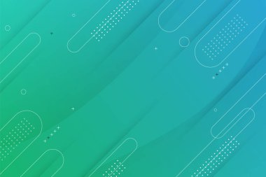 Geometrik elementlerle soyut gradyan arkaplan