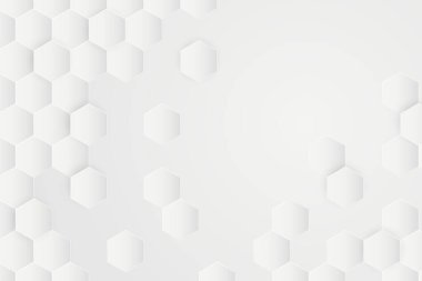3d gradient white hexagonal background