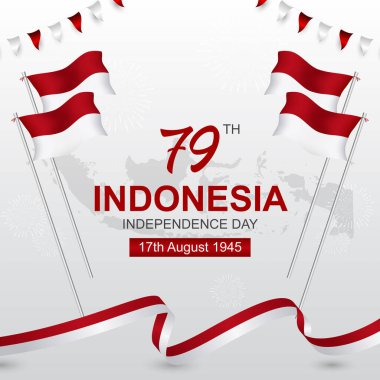 Illustration of Indonesian independence day celebration clipart