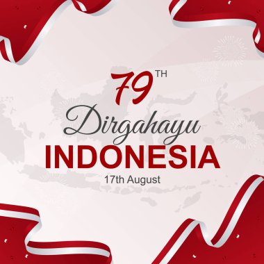 Illustration of Indonesian independence day celebration clipart