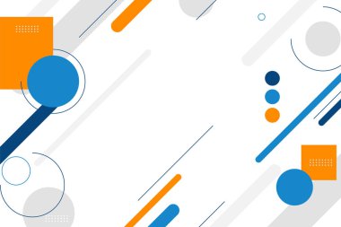 Renkli soyut düz geometrik arkaplan